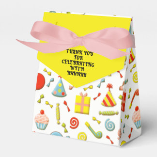 Birthday Party Thank You Favor Box