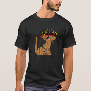 Birthday Party Themed Cute Cat Pirate Captain Men T-Shirt