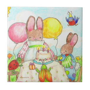 Birthday party tile