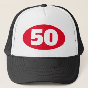 Birthday party trucker hat with custom age number