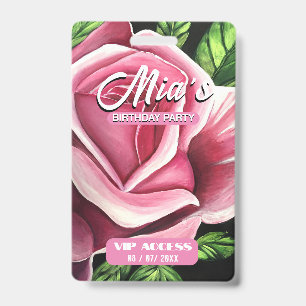 Birthday Party VIP Access Badge