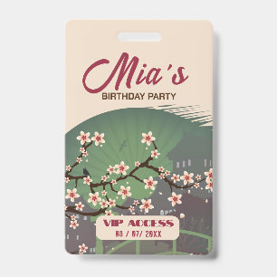 Birthday Party VIP Access Badge