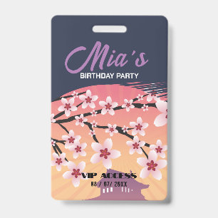 Birthday Party VIP Access Badge