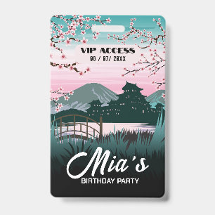 Birthday Party VIP Access Badge