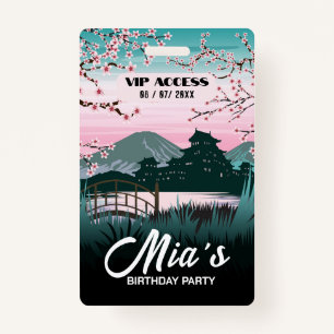 Birthday Party VIP Access Badge