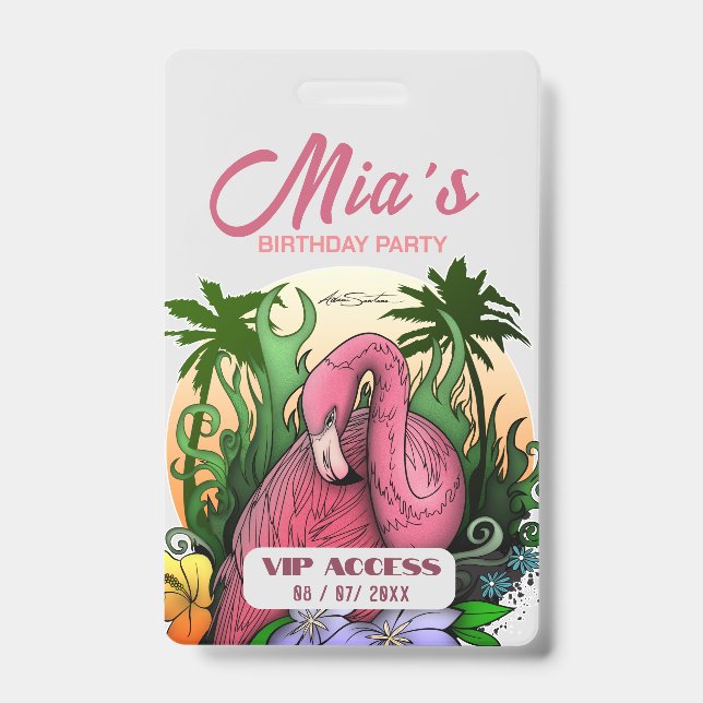 Birthday Party VIP Access Badge (Front)