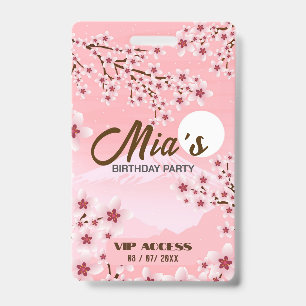 Birthday Party VIP Access Badge