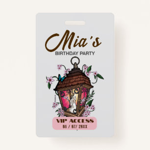 Birthday Party VIP Access Badge