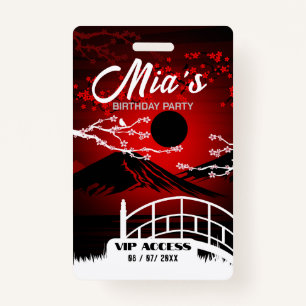 Birthday Party VIP Access Badge