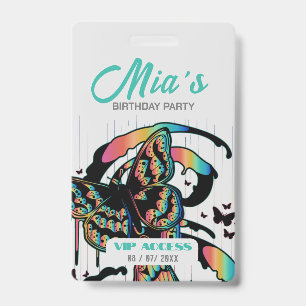 Birthday Party VIP Access Badge
