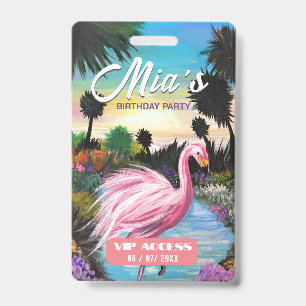 Birthday Party VIP Access Badge