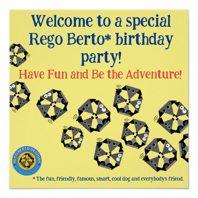 Birthday Party Welcome Sign (Front)