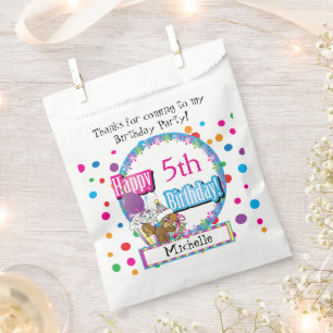 Birthday Party with Cute Cartoon Squirrel Favour Bag