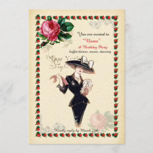 Birthday Party woman Any age, Gatsby, Art-Deco Invitation