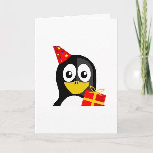 Birthday Penguin Card (Front)