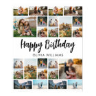 Birthday Personalized 24 Photo Collage