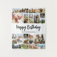 Birthday Personalized 24 Photo Collage