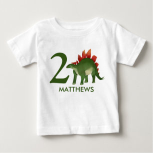 Birthday Personalized Dinosaur Shirt, 2nd birthday Baby T-Shirt