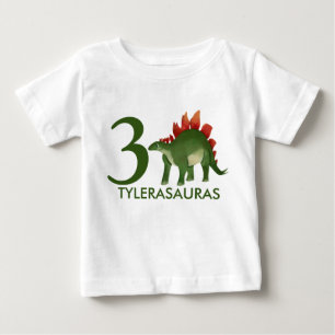 Birthday Personalized Dinosaur Shirt, 3rd birthday Baby T-Shirt