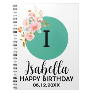 Birthday personalized Spiral Photo Notebook