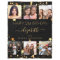 Birthday photo collage black gold best friends