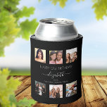 Birthday photo collage black white best friends can cooler<br><div class="desc">A gift from friends for a woman's 21st birthday, celebrating her life with a collage of 6 of your high quality photos of her, her friends, family, interest or pets. Personalize and add her name, age 21 and your names. White text. A chic, classic black background colour. Her name is...</div>