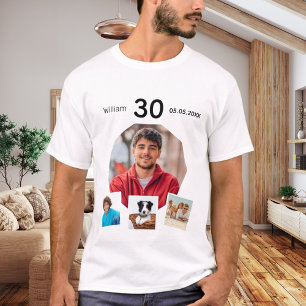 Birthday photo collage guy T-Shirt