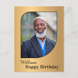 Birthday Photo Custom Postcard