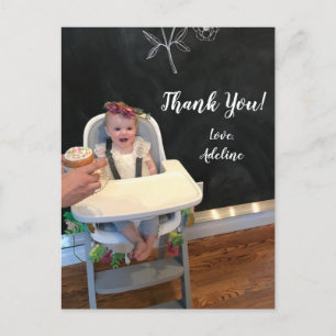 Birthday Photo Thank You Postcard