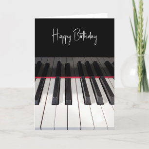 Birthday Piano Keyboard Card