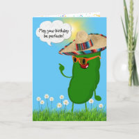 Birthday Pickle with Sombrero