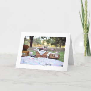 BIRTHDAY PICNIC PHOTO JUST FOR YOU CARD