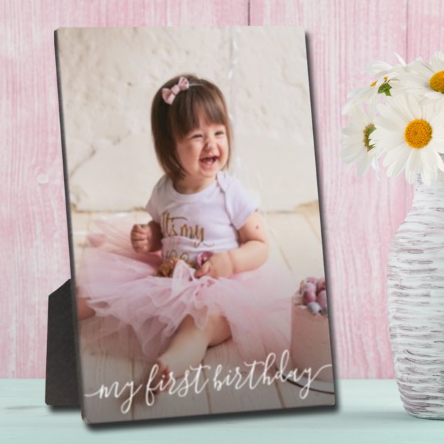 Birthday Picture Frame Easel Back Frameless Photo (Creator Uploaded)