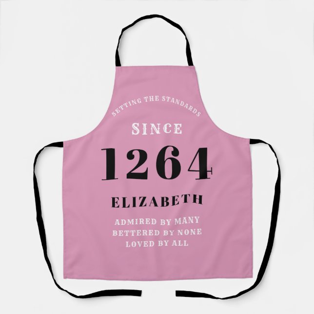 Birthday Pink Apron (Front)