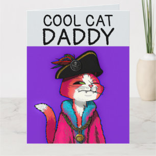 BIRTHDAY PIRATE CAT OVERSIZED GREETING CARD HIM