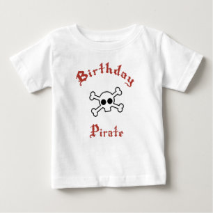 Birthday Pirate Skull T-shirt Baby