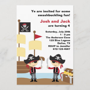 Birthday Pirates Invitation