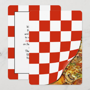 Birthday Pizza Party Invitation