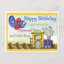 Birthday Planes and Trains For Boys Birthday