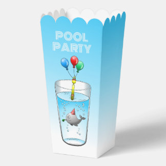 Birthday Pool Party Favor Box