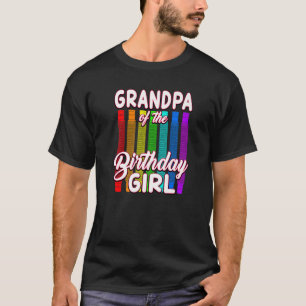 Birthday Pop Tube Grandpa of the Birthday Girl T-Shirt