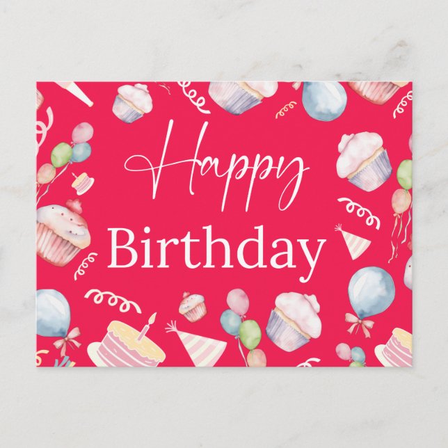 Birthday  postcard (Front)