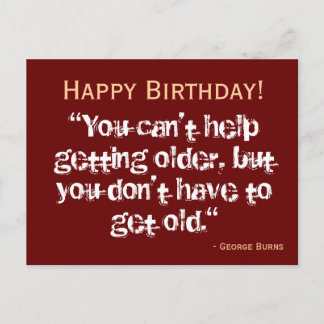 Birthday Postcard - Burns