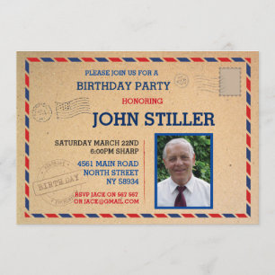 Birthday Postcard Mail Post Photo Mail Post