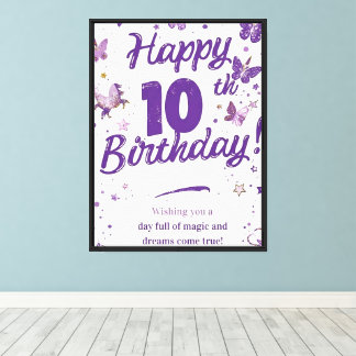 BIRTHDAY POSTER  CANVAS PRINT