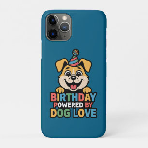Birthday Powered by Dog Love Design iPhone 11 Pro Case