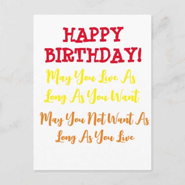 Birthday Prayer Postcard (Front)