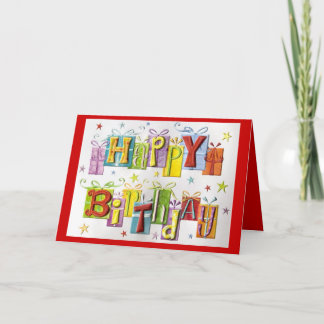 Birthday Presents Birthday Card