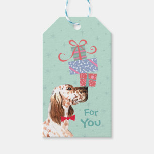 Birthday Presents English Setter Gift Tags