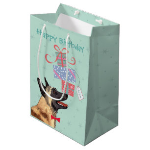 Birthday Presents Malinois Medium Gift Bag